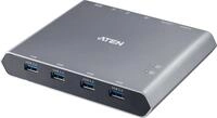 ATEN US3311 - KVM-/Audio-/USB-Switch - 4 x USB 3,2 Gen 1 - 2 lokale Benutzer -
