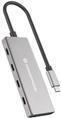 CONCEPTRONIC Dock USB-C->4x USB-C 100WPD o.Netzteil 0.25m gr (HUBBIES16G)