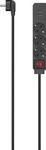 Hama 00223182, Hama Steckdosenleiste, 3-fach, USB-A 17W, Schalter, 1,4 m, Schwarz