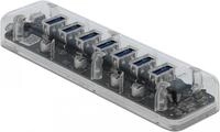 DeLock External USB3.0 Hub with 7 Ports - Hub - 7 x SuperSpeed USB3.0 - Desktop