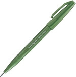 Pentel SES15C-D2X, Pentel PentelArts Faserschreiber Brush Sign Pen SES 15, olivgr&uuml;n