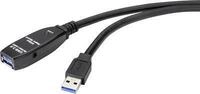 Renkforce RF-4598350 USB Kabel 20 m USB 3.2 Gen 1 (3.1 Gen 1) USB A Schwarz