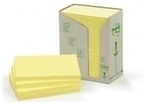 Post-it 655-1T Haftnotiz Recycling Notes Tower, 76 x 127 mm, 80 g, 100 Blatt, 16