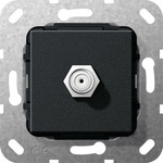 GIRA 565010. Buchsen-Typ: SAT. Produktfarbe: Aluminium, Schwarz (565010)