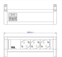 Bachmann Steckdosenleiste DESK 3xCEE 902.0292 (902.0292)