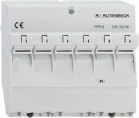 RUTENBECK Patchpanel f&uuml;r REG-Montage, 6 PPR-6 5-Ports, Cat.6/ClassE, geeignet f&uuml;r