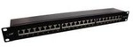 InLine&reg; Patchfeld Cat.6A 24-fach, 48,26cm (19), 1HE, schwarz RAL 9005 (76824S)