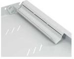 Triton Shelf with perforation 1U 550mm - Cremefarben - Grau - 80 kg - 1U - 550 mm