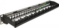 Delock - Leeres Keystone-Patchpanel - Schrankmontage - Schwarz - 1U - 48,3 cm (19) -