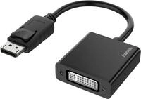 Hama - Videoadapter - DisplayPort (S) zu DVI-I (W) - 4K Unterst&uuml;tzung - Schwarz