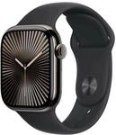Apple Watch Series 10 GPS + Cellular 42mm Slate Titanium Case mit Black Sport Band -