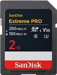 SanDisk Extreme Pro - Flash-Speicherkarte - 2TB - Video Class V30 / UHS-I U3 /