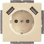 Busch-Jaeger SCHUKO-2x USB Steckdose 20 EUCB2USB-82 (2CKA002011A6269)
