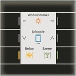 MDT BE-GT20S.02S KNX Glastaster II Smart mit Farbdisplay Schwarz (BE-GT20S.02S)