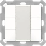 MDT technologies Taster 55 6-fach, Reinwei&szlig; gl&auml;nzend BE-TA5506.G2 (BE-TA5506.G2)