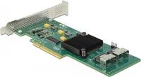 Delock - Speicher-Controller - 8 Sender/Kanal - SATA 6Gb/s / SAS - Low-Profile - PCIe