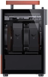 Jonsbo T6 PC Geh&auml;use, Mini-Tower, Mini-ITX, Tempered Glass, Holz - schwarz (T6