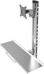 Wandhalterung f&uuml;r 1 Monitor 38,10cm (15)-27 mit Tastaturablage und Monitorarm