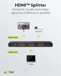 Goobay HDMI-Splitter 1 auf 2 (4K @ 60 Hz) (58481)