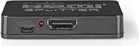 Nedis VSPL34002BK - HDMI - 2x HDMI - 3840 x 2160 Pixel - Schwarz -