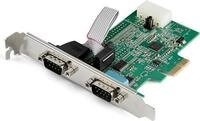 StarTech.com 2 Port PCI Express RS232 Serial Adapter Card - 16950 UART -...