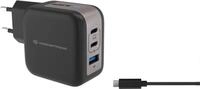 Conceptronic Ladeger&auml;t 3Port 67W 2xUSB-C 1xUSB-A+3-in-1 sw (ALTHEA17B)