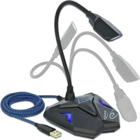 Delock 66330, DeLOCK 66330 Mikrofon Schwarz - Blau Mikrofon f&uuml;r Spielkonsole (66330)