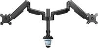 Tischhalterung mit Lifter - beweglich - f&uuml;r zwei Monitore bis 82cm (32) - max. 9kg