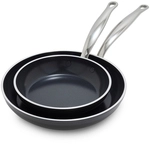 GreenPan Premiere Bratfpannenset 2-tlg., 20+28cm Edelstahl (CC005002-001)