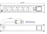 Bachmann Steckdosenleiste 4xCEE7/3 1xCM 916.704 (916.704)