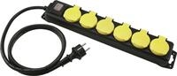 EUROLITE Steckdosenleiste 6-fach IP44 sw 10m (30240158)