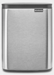 Brabantia Bo Waste Bin - 7 l - Rechteckig - Stahl - Schwarz - Stahl - Stahl -...