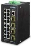 PLANET IGS-20040MT - Switch - managed - 16 x 10/100/1000 + 4 x Gigabit SFP - an