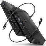 AXAGON HMC-U4 USB-C Dock, HDMI+ DP, USB 3.2 Gen 2, PD 100W - schwarz -...