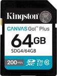 Kingston Canvas Go! Plus - Flash-Speicherkarte - 64 GB - Video Class V30 / UHS-I U3 /