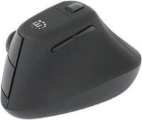 MANHATTAN Vertikale Ergonomische Kabellose USB-Maus USB-A Nanoempf&auml;nger, sechs