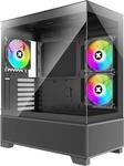 XILENCE Xilent Beam ATX PC Case black, X218.ARGB Gaming ATX PC Case schwarz