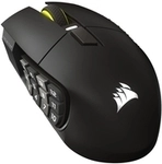 Corsair SCIMITAR ELITE WIRELESS SE Gaming Mouse - Gun metal, Optical wireless / USB