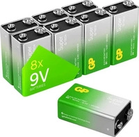 GP Batteries 030E1604ALB8, GP Batteries GP1604A-2LB8 9 V Block-Batterie Alkali-Mangan