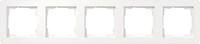 GIRA Abdeckrahmen 0215150 5f E1 Reinwei&szlig; glaenzend (0215150)