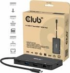 Club 3D 9-1 USB-C Dual HDMI 100W Hub - Digital/Daten (CSV-2552)