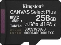 SD MicroSD Card 256GB Kingston SDXC Canvas+ Gen3 o.Adapter retail (SDCS3/256GBSP)