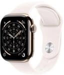 Apple Watch Series 11&nbsp;GPS + Cellular 42mm&nbsp;Gold Titanium Case with Light Blush Sport