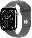 Apple Watch Series 11&nbsp;GPS + Cellular 42mm&nbsp;Natural Titanium Case with Stone Grey