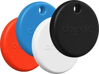 Chipolo POP 4 Pack Tracking Tags kompatibel mit Apple Find My & Google Find My Device
