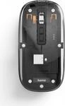 Hama Multi-Device-Maus WM-600, kabellos, Funk/BT, flach, 6 Tasten, transparent