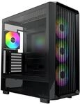 Montech X5 PC-Geh&auml;use, Midi-Tower, E-ATX, ARGB, Tempered Glass - schwarz (X5 (B))