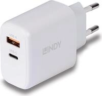 Lindy - Netzteil - GaN - 65 Watt - 3 A - PD/PPS, PD 3,0 - 2 Ausgabeanschlussstellen