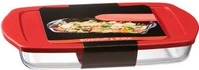 Flirt by R & B Auflaufform Cucina, aus Glas, 3,85 Liter mit Deckel, rechteckige Form,