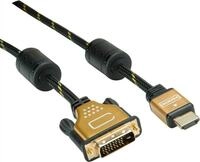 Roline Gold - Videokabel - Dual Link - HDMI / DVI - DVI-D (M) bis HDMI (M) - 7.5 m -
